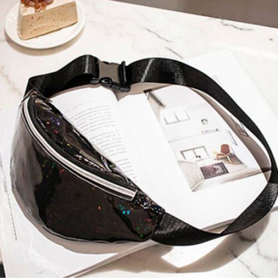 Women Mermaid Sequins Outdoor Sports Fanny Pack Bum Purse Clutch Pouch Waist Bag Color : Black+Silver Women Mermaid Sequins Outdoor Sports Fanny Pack Bum Purse Clutch Pouch Waist Bag Color : Black+Silver
