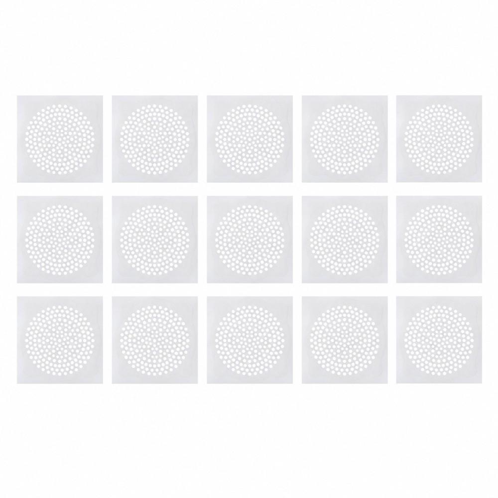 15 PCS Disposable Sink Strainer 5.91*5.91 Inch Shower Drain Catcher Hair Catcher Kitchen