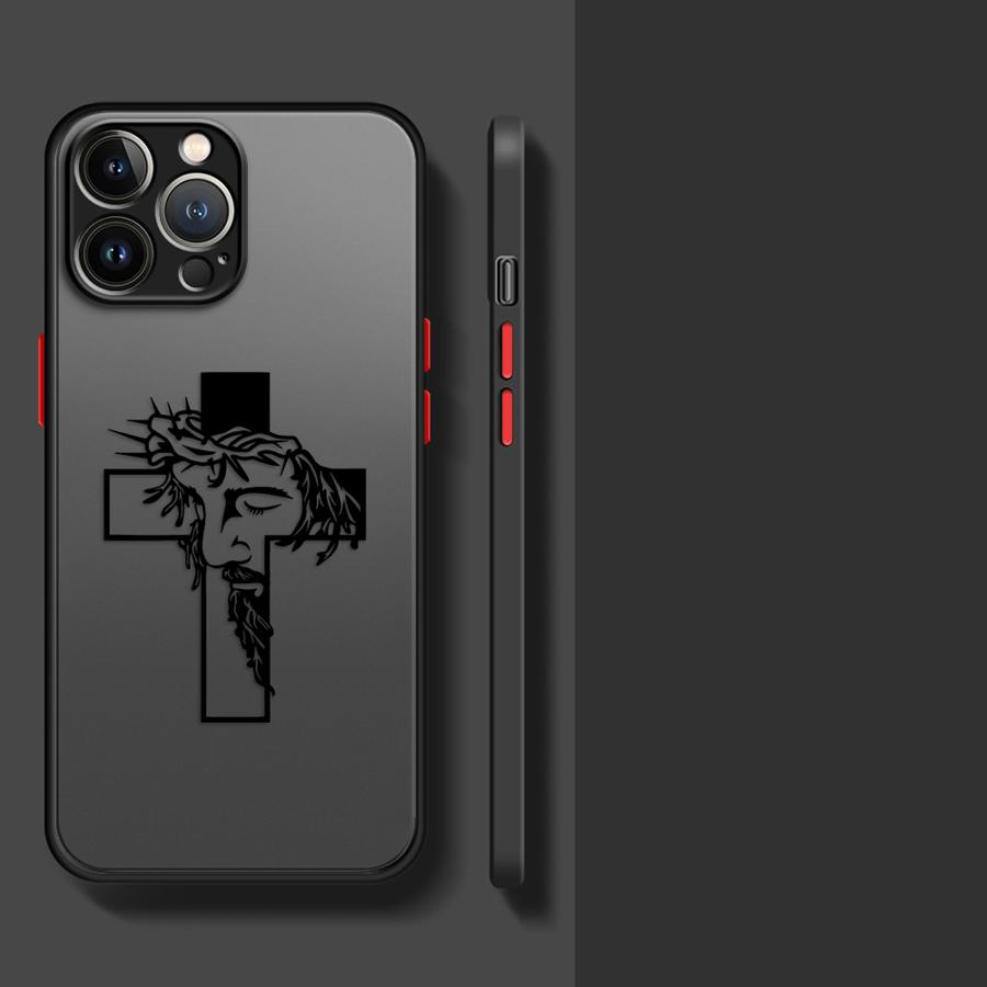 God Cross Art Case for iPhone 17 Pro Max 12 11 13 Mini 15 14 7 8 SE XS XR Air 16 Plus Funda Back Phone Cover
