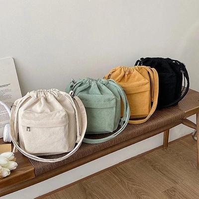 Women Fashion Tote Handbag Padded Shoulder Drawstring Small Purse Messenger Bag Soft Slouchy Wallet Travel Bucket Bag