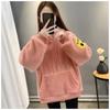 European & American Design Women's Lamb Wool Sweater Coat: Autumn/Winter Fashion, Plus Velvet, Thickened & Versatile