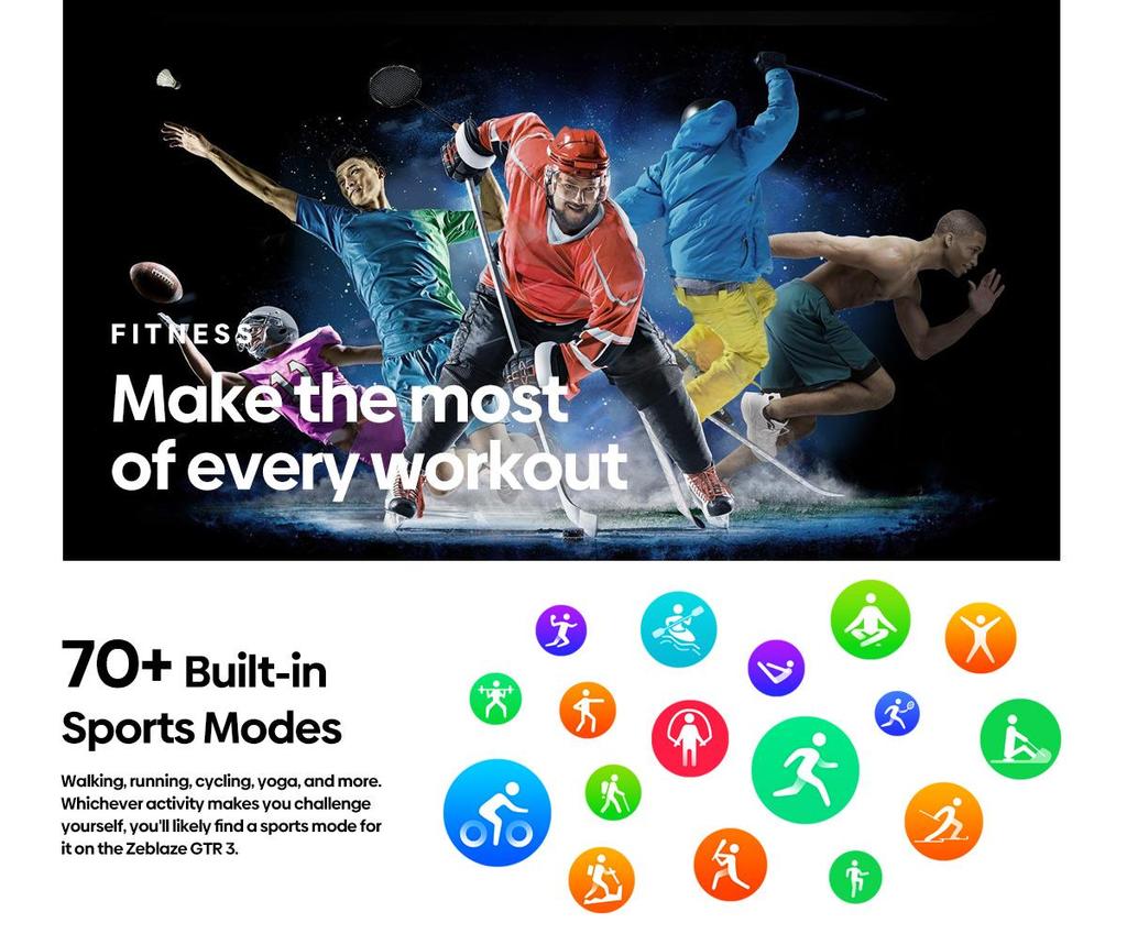 Zeblaze GTR 3 Akıllı Saat 1.32" IPS Ekran Sesli Arama 24 Saat Sağlık Monitörü 240+ Saat Yüzü 70+ Spor Modu Adam için izle