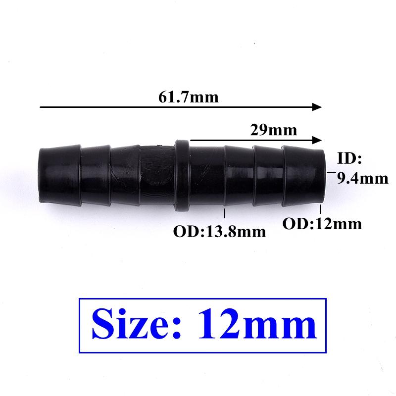 10Pcs/Lot 12mm 14mm Pagoda Direct Connectors Aquarium Tank Hose Joint Air Pump Equal Diameter Barb Joints Garden Irrigation Water Hose Connector