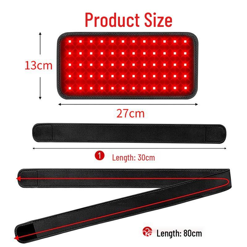 60-Perlen-Infrarot-Rotlicht-Therapie-Wickel: Für Taille, Handgelenk, Schulter, Bauch & Ganzkörpergebrauch