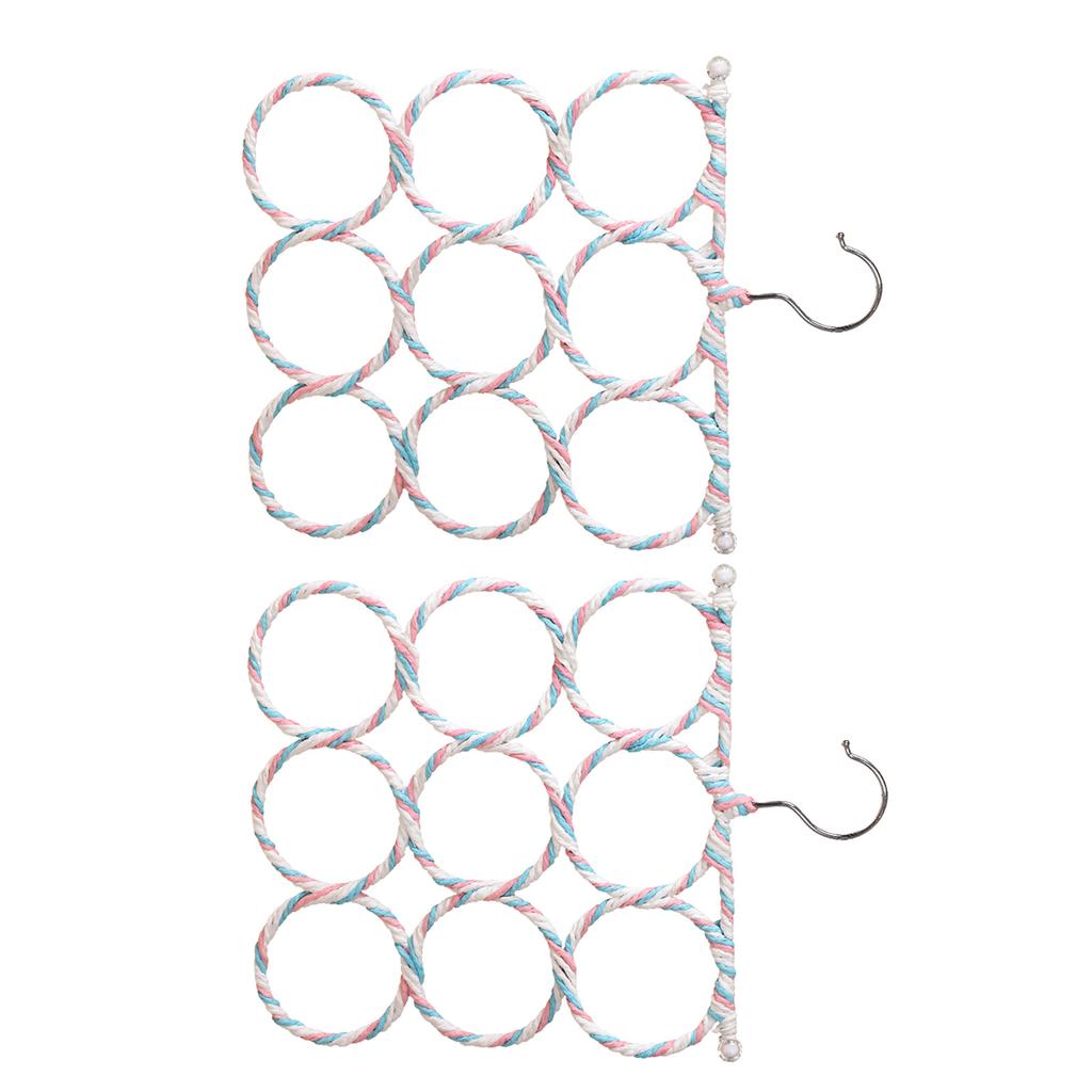 2PCS Colorful Rope Swing Toy Great for Bird Parrot Happiness Promote Climbing and Active Play Enriching Environment