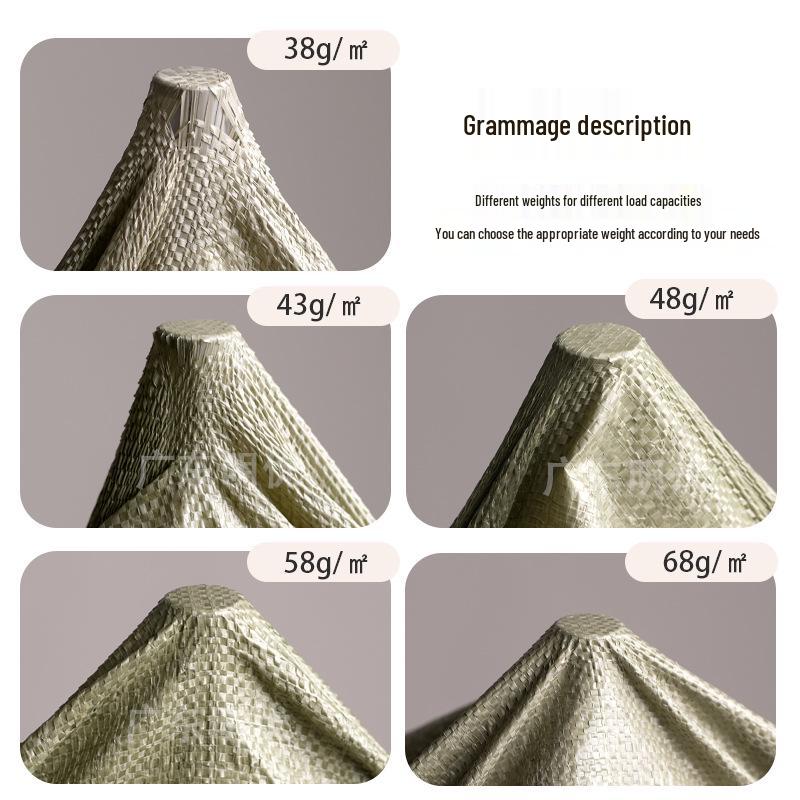 Gray Thickened Plastic Woven Bag for Cross-Border Logistics and Moving Light Grey Extra Thick (68 g/m²) Reusable; 40*60