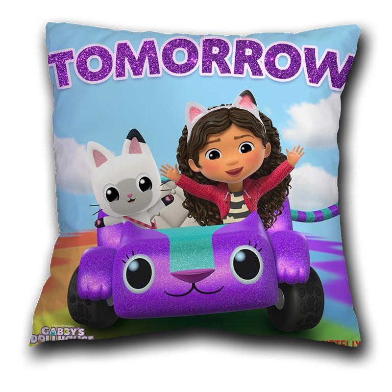 Kids Gabbys Dollhouse Gabby Cats Pillowcase 40x40cm 45x45cm Decorative Pillows 60x60