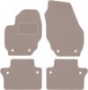 Beige Velour Floor Mats For: Volvo V70 III Station Wagon (2007-2016)
