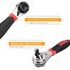 Universal Socket Torque Ratchet Wrench Anti-Slip Handle Ergonomic Design Heat Treated Multifunctional