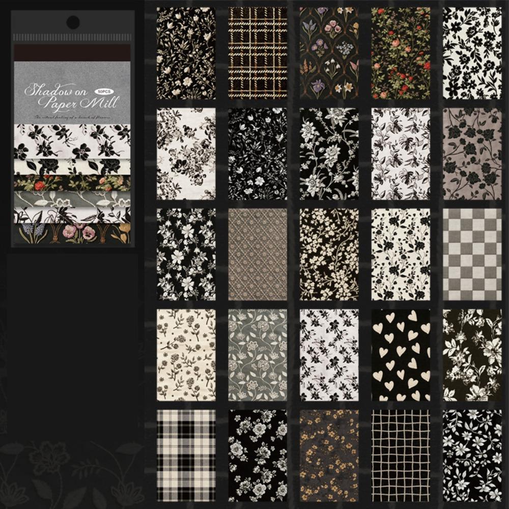 Simulated Fabric Material Book Vintage Scrapbook Paper High Quality Memo Pad Refill Pages