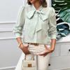 Autumn and Winter Tops for Women, Casual Contrasting Color Cardigans, Long-sleeved Shirts