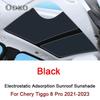 Car Electrostatic Adsorption Sunroof Sunshade For Chery Tiggo 8 Pro 2021-2023 Heat Insulation Skylight Sticker Auto Accessories