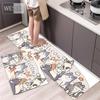 Søt lang matte til kjøkkenteppe Vaskbar sklisikker 40x60cm 40x120cm 2-delt kjøkkenteppesett Gangmatter Små Lange