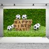 Football Theme Birthday Backdrop Photocall Green Grass Boy Baby Children Family Background Photography Photo Studio Photozone