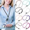 ID Card Neck Strap Retractable Badges Holder Cellphones Anti-lost Lanyard Keys Card Hang Rope Mesh Universal Keychain Rope