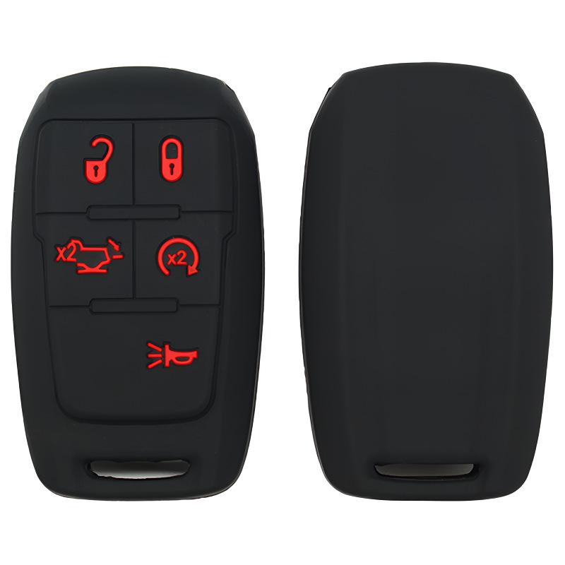 Silikon-Schlüsselhülle für Dodge Journey und Chrysler 5-Tasten-Modelle RMA1500/2500/3000