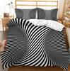 Psychedelische Digitale Print Beddengoed Set 3D Dekbedovertrek Set Microfiber Volwassenen Vrouwen Eenpersoons Queen King Twin Full Size Bedlinnen
