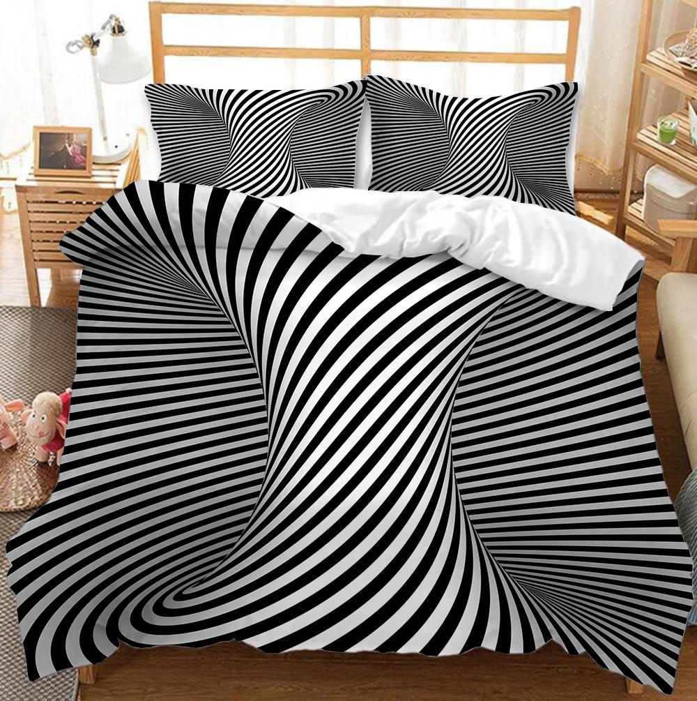 Psychedelic Digital Printing Bedding Set 3D Duvet Cover Set Microfiber Adults Women Single Queen King Twin Full Size Bed Linen