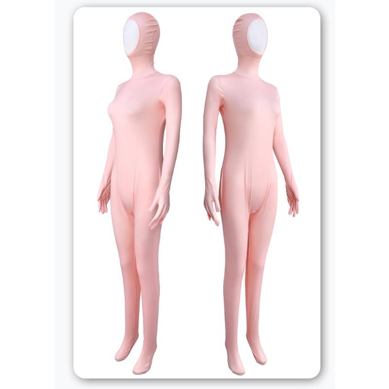 The Lorax Orange Full Face Puffy Skirt Zentai Set, Halloween Funny Party Performance Costume