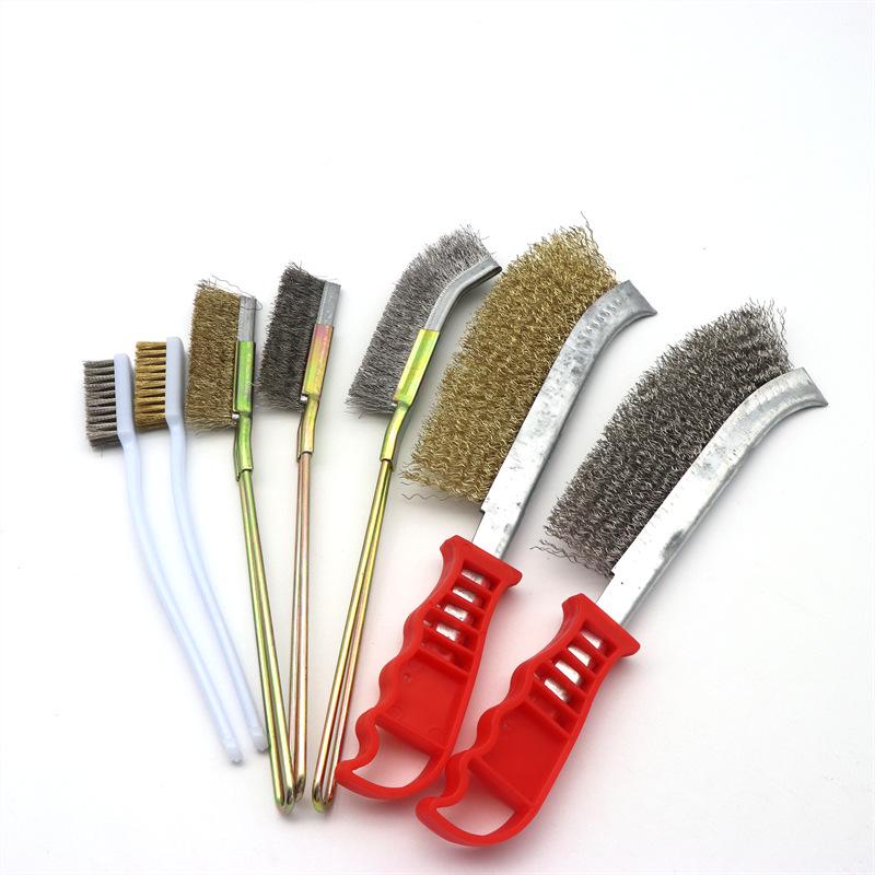 Steel Wire Knife Brush: Long-Handled Industrial Stainless and Copper for Rust Removal and Cleaning