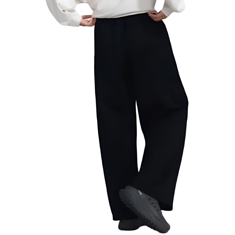 Li Ning Casual Pants Women's Black Moderate Straight Fit Pants AKLVB02-3