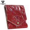 Humerpaul The First Layer of Cowhide Wallet Card Case Compact Exquisite Solid Color Casual Small Bag Portable