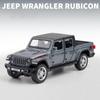 Schaal 1/32 Jeep Wrangler Gladiator pick-up truck, legering automodel gegoten metalen speelgoed terreinvoertuigen met geluid en licht collectie kindercadeau