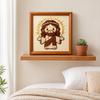 Jesus Faux Pearl Painting Kit, DIY Handmade Jesus Rhinestone Painting Crafts, Beginner Friendly Religious Art Painting for Home Decoration