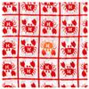 Tenugui Made In Japan Niwa-zome (Crab Pattern) - 100% Cotton,