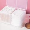 1pc-Nail Towel Storage Box Cotton Pad Storage Box Independent Double Grid Nail Wash Towel Storage Tube Cotton Swab Storage Box