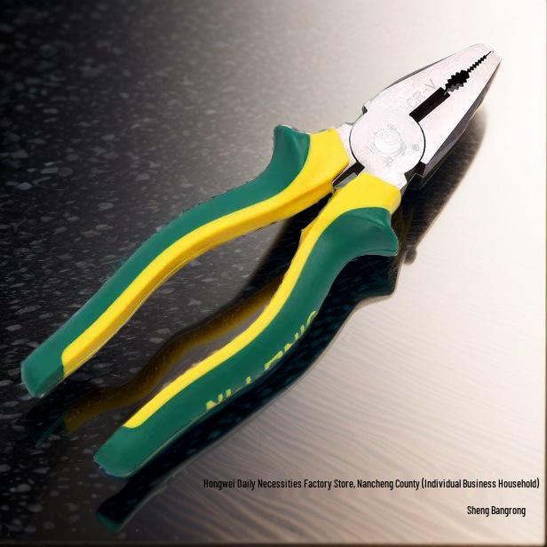 Industrial Grade Multi-Function Tiger Pliers - Chrome Vanadium Steel with Frog Handle for Wire Stripping