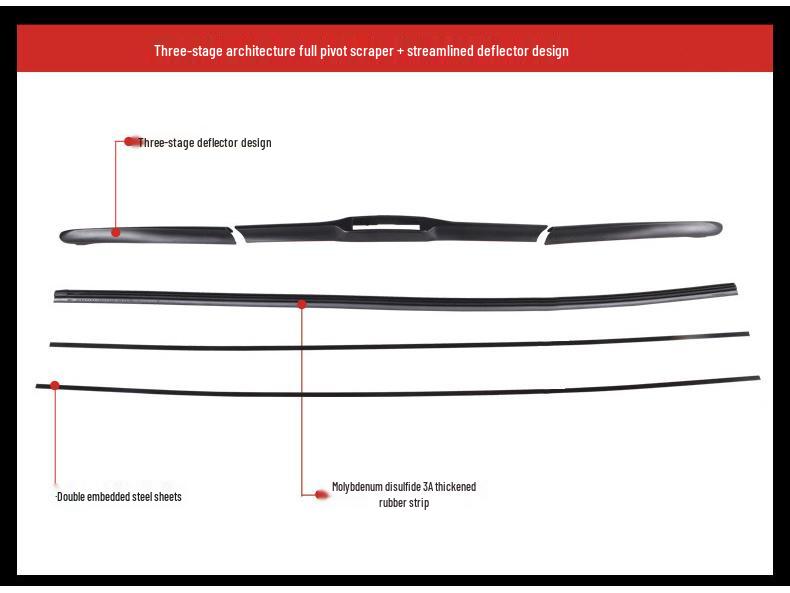 Mitsubishi Outlander/ASX/Eclipse Cross DX3/DX7 Bone-free Wiper Blade Rubber Strip