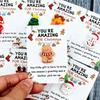 10 Christmas Mini Pocket Hug Cards Great for gifts for friends, emotional support, Christmas gifts, party favors,Christmas Min