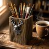 Retro Deer Pen Holder for Desk - Multifunctional , Decoration, Stylish Gift
