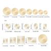 Unfinished Seal Stamp Head Flower Heart Stamp Head Round Square Stamp Head for Seal Card Envelope Craft Embellishment