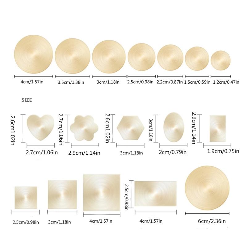Unfinished Seal Stamp Head Flower Heart Stamp Head Round Square Stamp Head for Seal Card Envelope Craft Embellishment