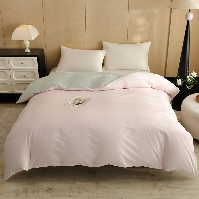 2025 new twill pure cotton quilt cover cotton solid color quilt cover single student dormitory skin-friendly single quilt cover