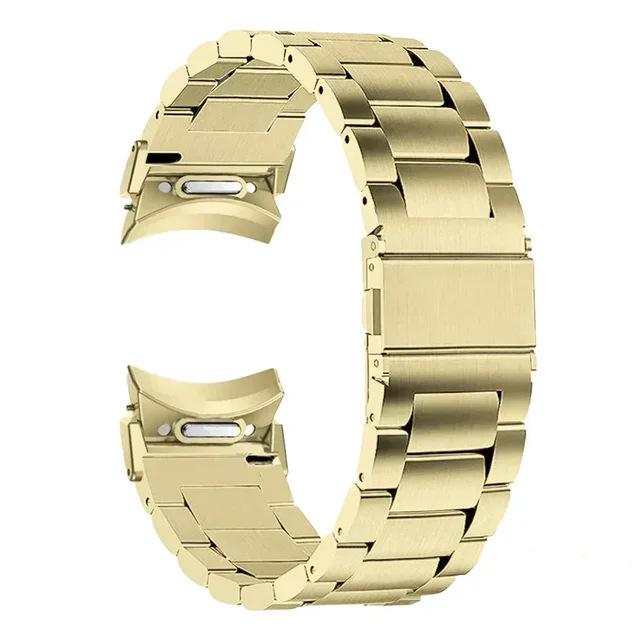 

Швидкознімний триланковий браслет з нержавіючої сталі для годинників Samsung Galaxy Watch7/6 Galaxy Watch7/6/5/4 золотий
