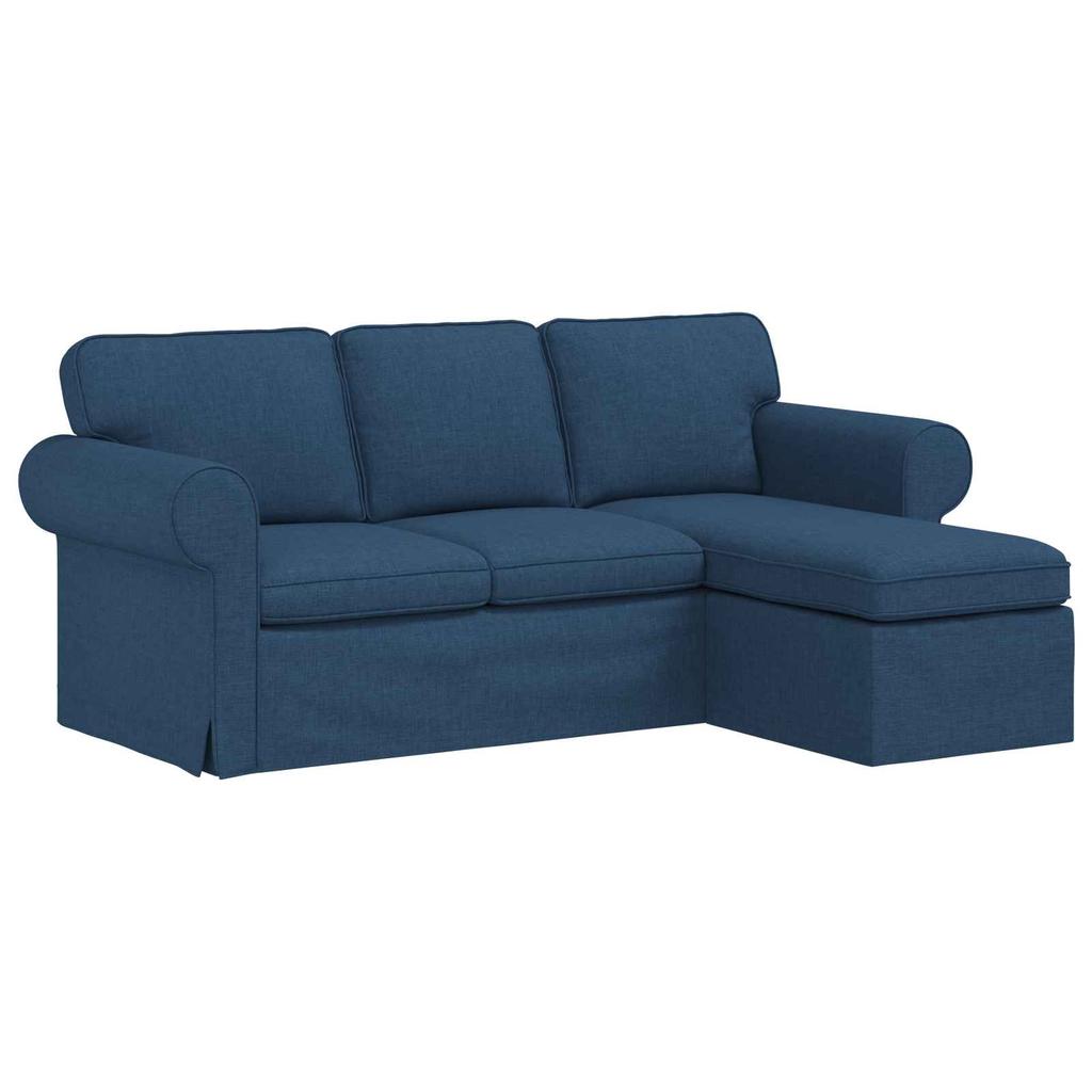 Sofa Blue 195 X 138 X 80 Cm Fabric