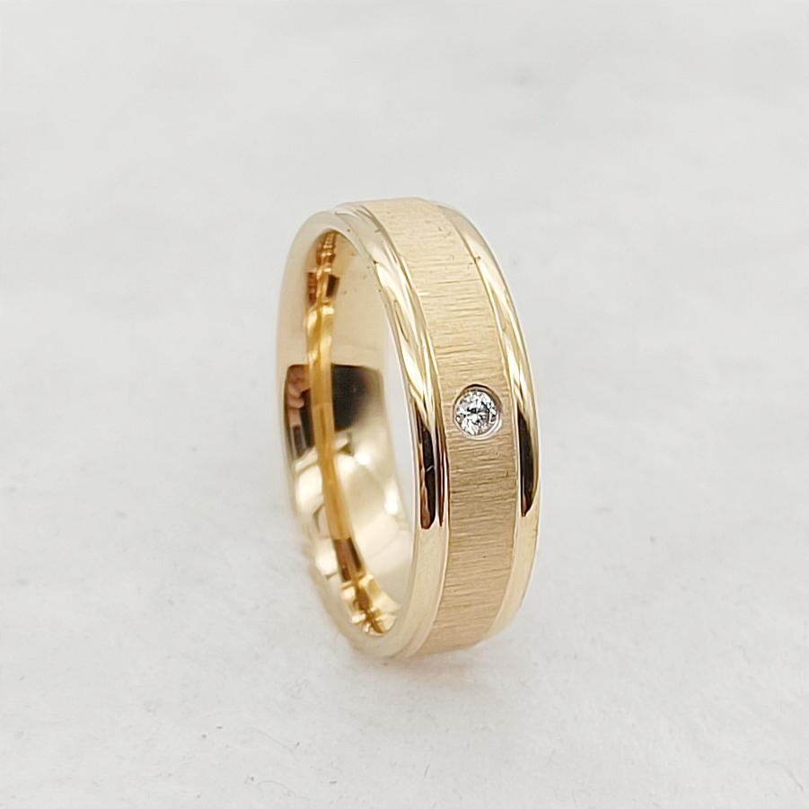 Couple Wedding Rings For Men Lover's Alliance Male Female Ringe Anniversary Stainless Steel Jewelry Ring Woman Gold Color