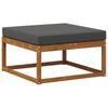 Outdoor Sofa Set with Cushions 4 Pcs Natural and Anthracite