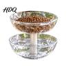 Large Capacity Cat Feeder Removable 2 Tier Pet Feeder Ant Proof Food Dish And Easy Clean Bowl Water Dispenser 2-in-1 Plastic Feeding for Outdoor