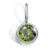 CARLIDANA Waterproof 12 Month Crystal Birthstone 14K Gold Plated Stainless Steel 8MM Birthstone Bezel Pendant DIY Charm