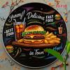 Vintage Metal Sign X Inch Round Aluminum Plate Outdoor Wall Decor Bar Garage Man Cave