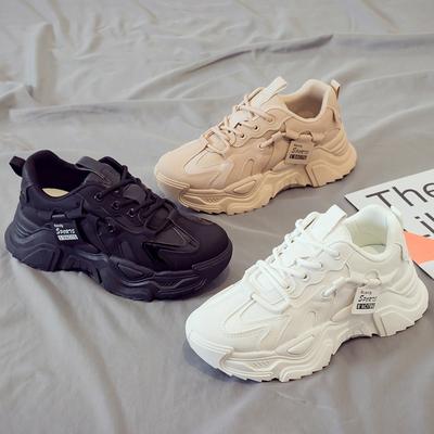 New Versatile Women's Thick-soled Heightening Sports Little White Shoes Student