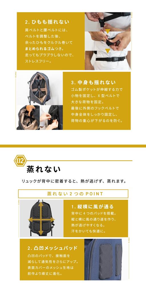 RUN JOURNEY Rundayspack2 Lightweight Running Backpack, Stable Business Bag for Running, Perfect for Commuting, Student Use, Water-Repellent (Black)