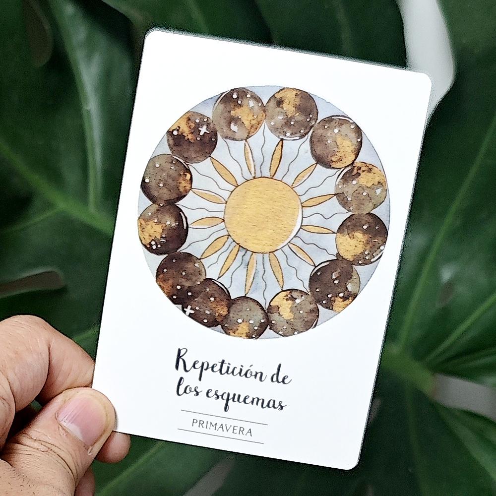 Romantic Love Oracle Deck 42 Pcs Heart Chakra Oracle Cards 10.5*7.5cm In Spanish Language