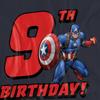 Captain America Womens/Ladies 9th Birthday T-Shirt
