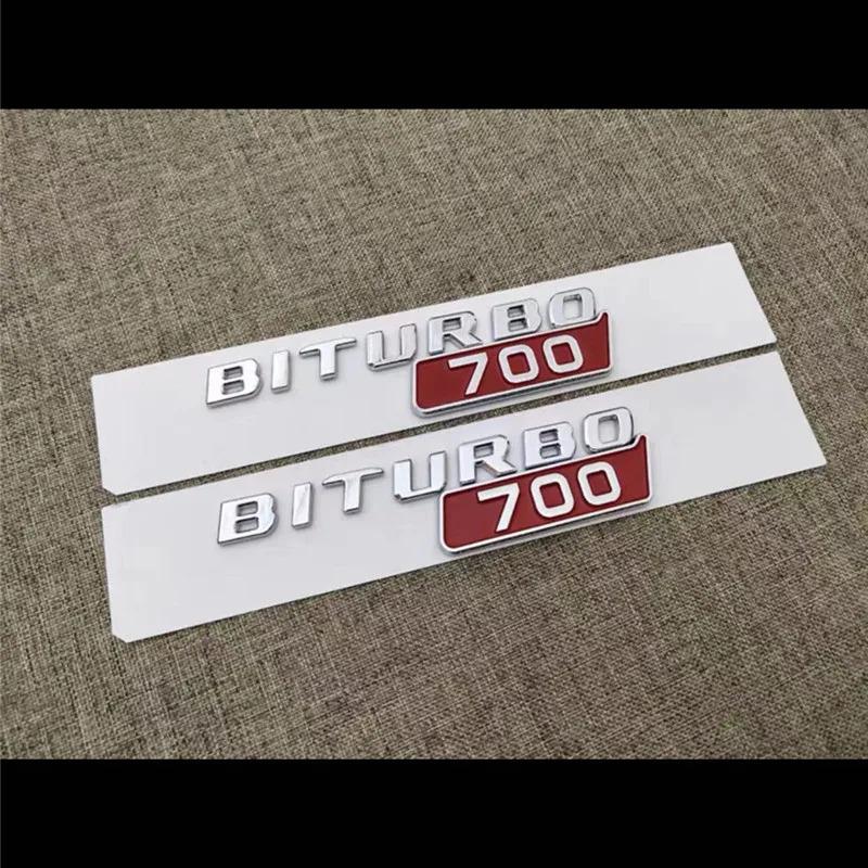 Car BITURBO 700 800 900 Side Fender Trunk Body Badge Emblem Decals Sticker for Mercedes-Benz Brabus G Class G700 G800 G900 W463