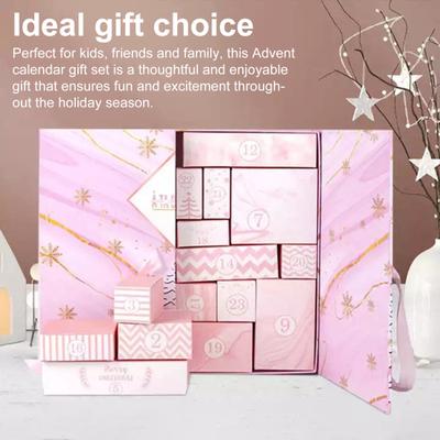 DIY Christmas Advent Calendar Boxes 2024 Empty Box To Fill 24-Day Christmas Countdown Calendar Make Fill Your Own Christmas Gift Box